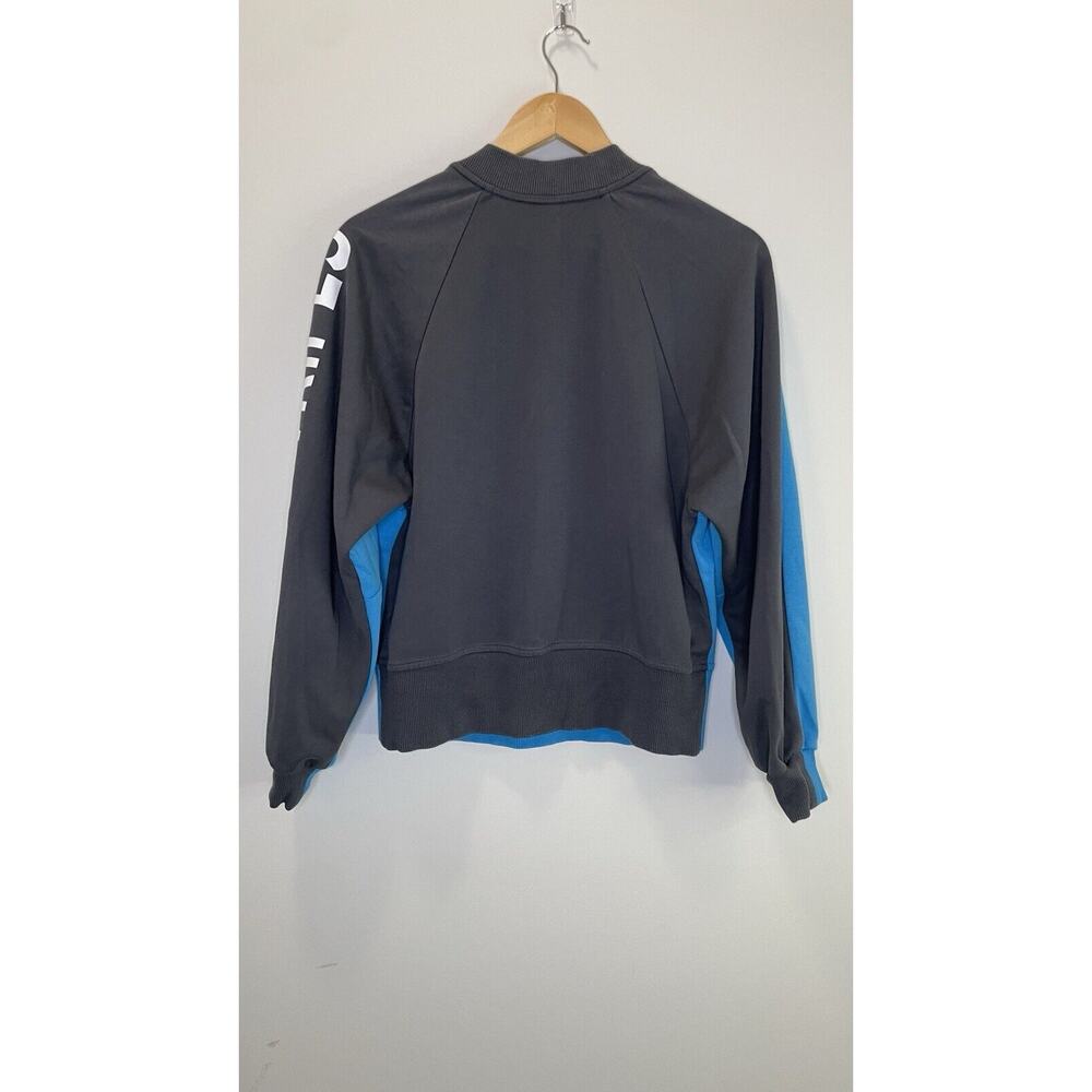 Adidas Japan Three Stripes Colorblock Pullover Sweatshirt Blue Women's Medium - Picture 4 of 13
